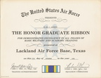 Air Force Certificates and Awards
